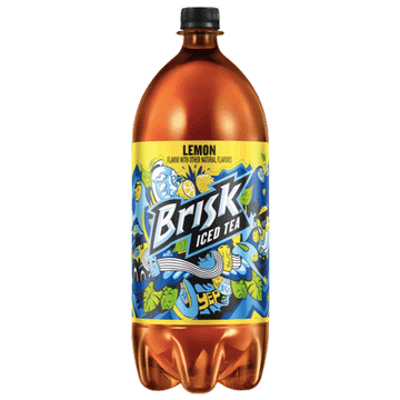 Brisk Lemon Flavored Iced Tea, 2L Bottle