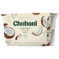 Chobani Coconut Nonfat Greek Yogurt, 5.3oz 4 Ct