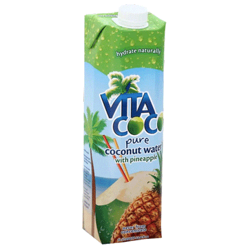 Vita Coco Coconut Water, With Pineapple, 1 L