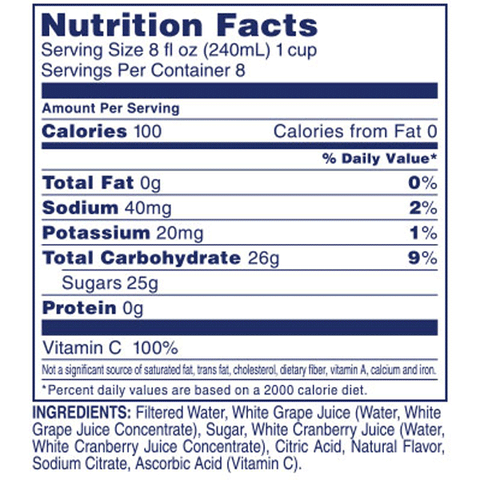 Ocean Spray White Cranberry Juice, 64 Fl. Oz. - Water Butlers