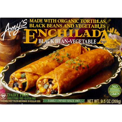 Amy's Black Bean and Vegetable Enchilada Tofu, Non GMO, 9.5 oz
