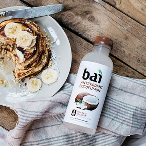 Bai Flavored Water, Malokai Coconut, 18 Fl oz. Bottles, 6 Ct - Water Butlers
