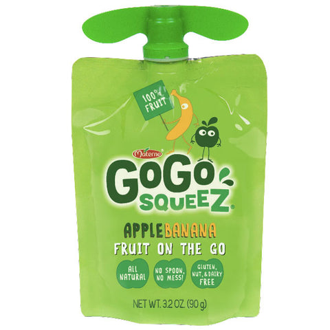 GoGo squeeZ Applesauce, Apple, Banana, Strawberry 3.2oz, 12 Ct - Water Butlers