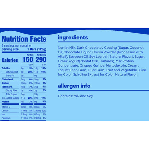 Yasso Mint Chocolate Crunch Greek Yogurt Ice Cream Bars, 4 Ct