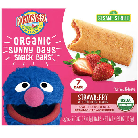 Earth's Best Organic Snack Bars, Strawberry, 7 Ct