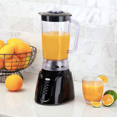 Mainstays 6-Speed Black Blender with Pulse Function & Cord Storage - Water Butlers