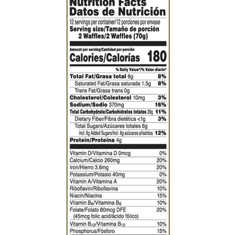 Kellogg's Eggo Blueberry Waffles, 24 Ct - Water Butlers