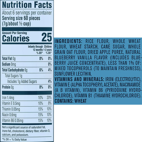 Gerber Puffs Blueberry Cereal Baby Snacks, 1.48 oz