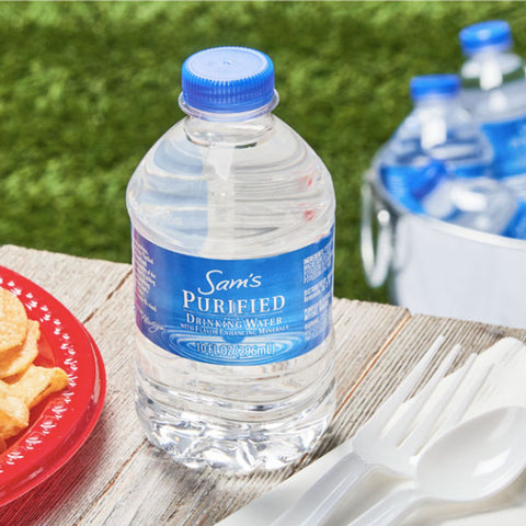 Sam's Choice Purified Drinking Water, 10 Fl oz, 15 Count