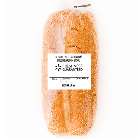 Freshness Guaranteed Sesame Seed Italian Bread Loaf, Fresh Baked In Store