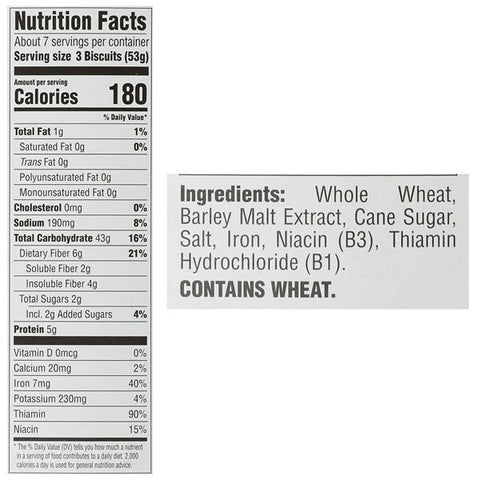 Weetabix Whole Grain Cereal, 14 oz