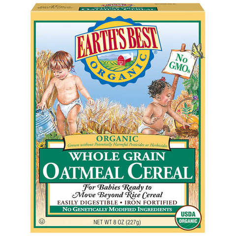 Earth's Best Organic Baby Oatmeal Cereal, 8 oz.