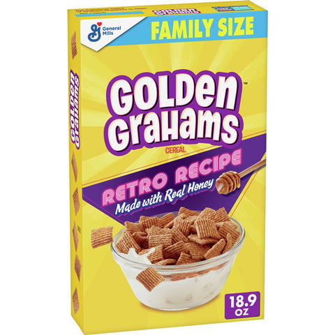 Golden Grahams Breakfast Cereal, Family Size, 18.9 oz