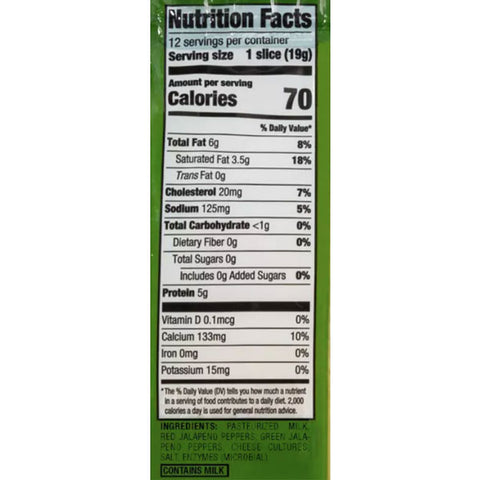 Good & Gather™ Pepper Jack Deli Sliced Cheese, 12 slices, 8oz