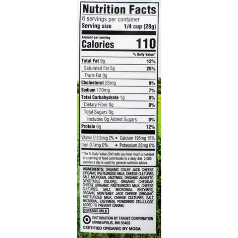 Good & Gather™ Organic Finely Shredded Mexican-Style Cheese, 6oz