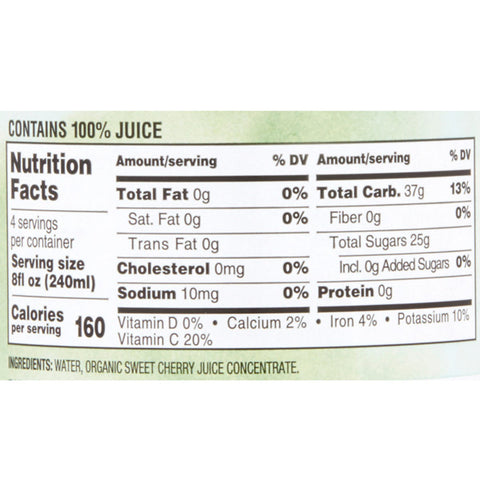 Great Value Organic Black Cherry Juice, 32 fl oz