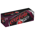 Coca-Cola Cherry Zero 12 fl oz Coke 0 Soda, 12 Pack