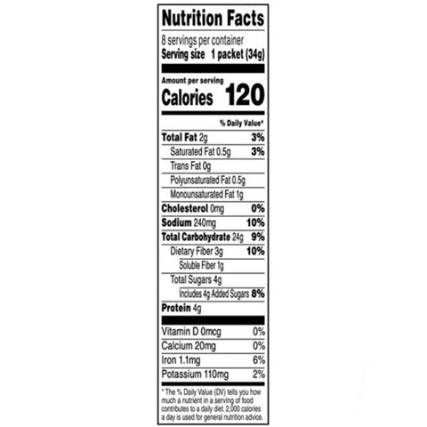 Quaker Instant Oatmeal, Lower Sugar Maple & Brown Sugar, 8 Count