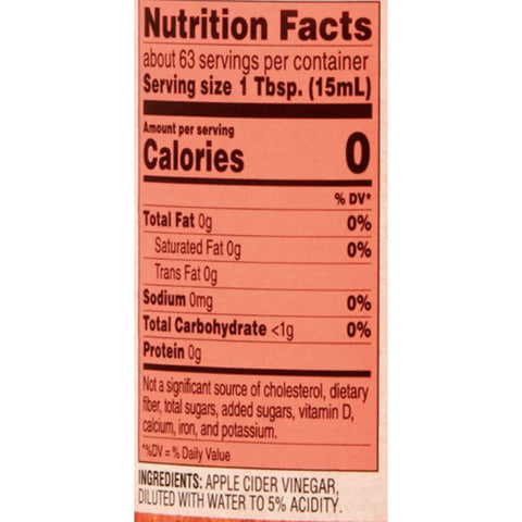 Great Value Apple Cider Vinegar, 32 fl oz - Water Butlers