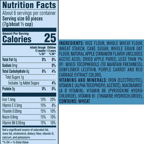 Gerber Puffs Apple Cinnamon Cereal Baby Snacks, 1.48 oz