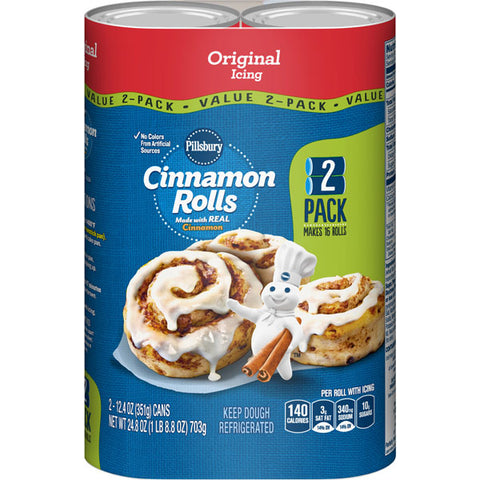 Pillsbury Cinnamon Rolls, 16 Rolls, 2 pack