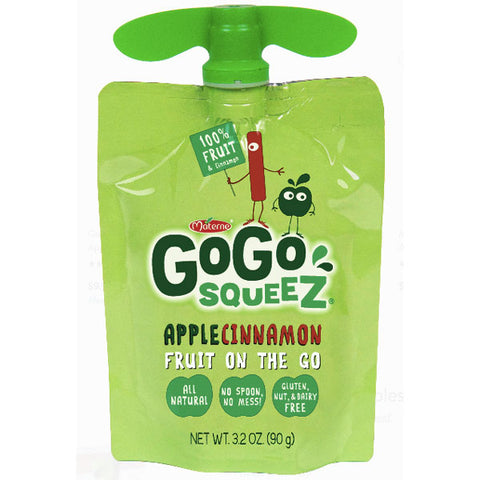 GoGo squeeZ Applesauce, Apple Cinnamon 3.2oz, 12 Ct - Water Butlers
