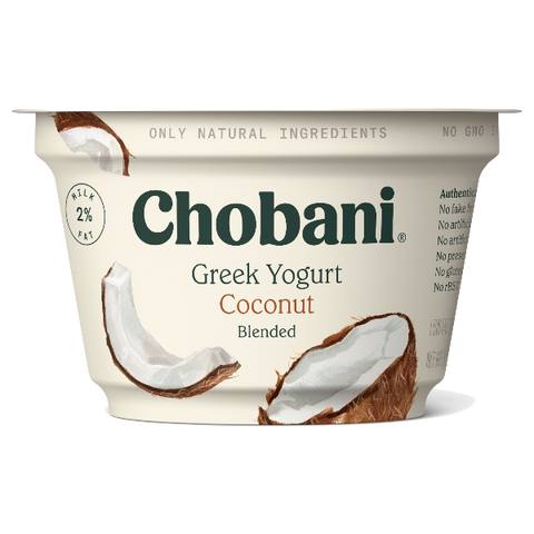 Chobani Greek Yogurt, Coconut, 5.3oz - Water Butlers