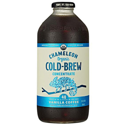 Chameleon Cold-Brew Coffee, Organic, Vanilla, Concentrate, 32 oz