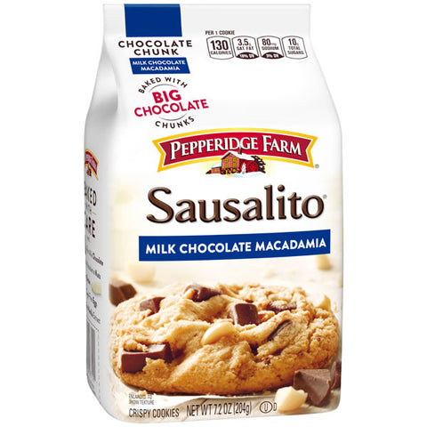 Pepperidge Farm Sausalito Crispy Milk Chocolate Macadamia Cookies, 7.2 oz.