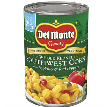 Del Monte Southwest Corn Pablano & Red Peppers, 15.25 Oz