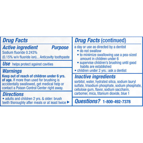 Crest Kid's Cavity Protection Toothpaste, Sparkle Fun Flavor, 4.6 oz