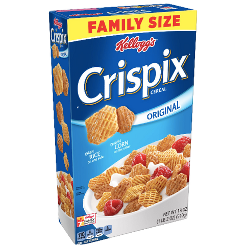 Kellogg's Crispix Original Family Size 18 oz - Water Butlers