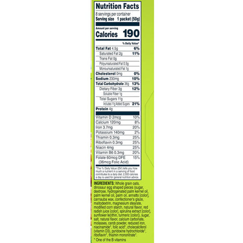Quaker Instant Oatmeal, Brown Sugar Dinosaur Eggs, 8 Count