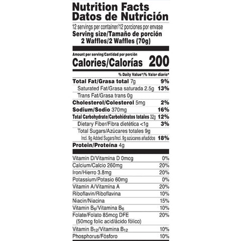 Kellogg's Eggo Chocolatey Chip Frozen Waffles, 24 Ct - Water Butlers