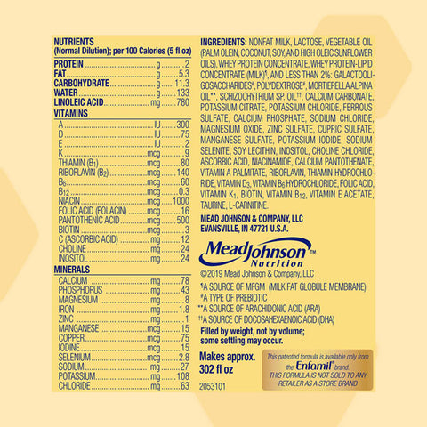 Enfamil Infant Formula, Milk-based Baby Formula with Iron Powder, 21.1 oz