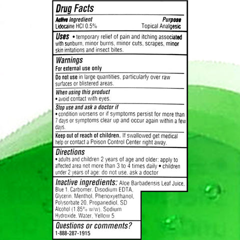 Equate Burn Relief Gel with Lidocaine, 8 oz