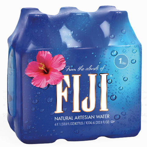 Fiji Natural Artesian Water, 1 L, 6 Count - Water Butlers