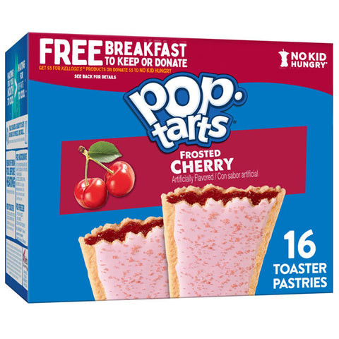 PopTarts Toaster Pastries, Frosted Cherry, 16 Count