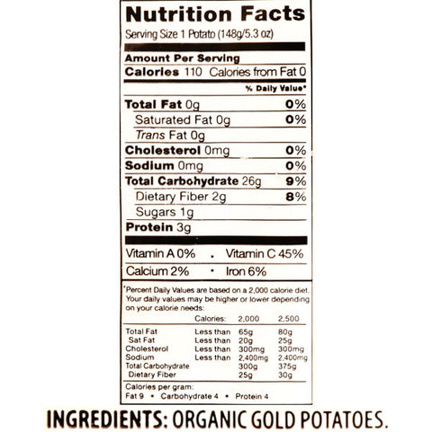 Marketside Organic Gold Potatoes, 3 lb Bag - Water Butlers