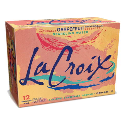La Croix Grapefruit Sparkling Soda Water, 12 Ct - Water Butlers