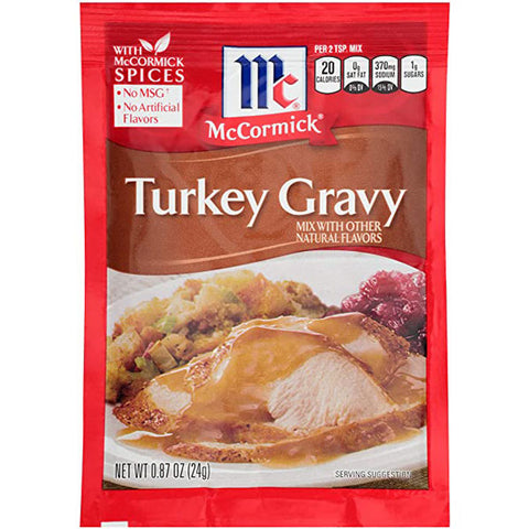 McCormick Turkey Gravy Seasoning Mix Packet, 0.87 Oz