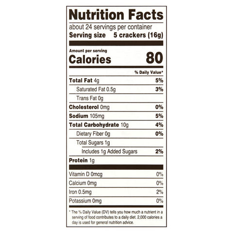 Great Value Baked Buttery Round Crackers, 13.7 oz