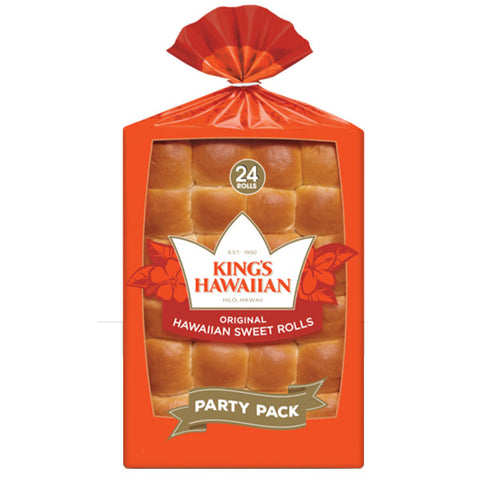 King's Hawaiian Rolls, Original Hawaiian Sweet Dinner Rolls, 24 Count