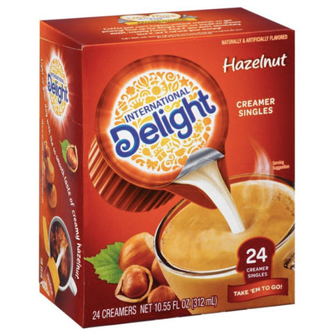 International Delight Hazelnut Coffee Creamers, 24 Count - Water Butlers