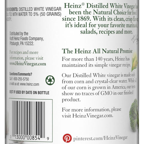 Heinz Distilled White Vinegar, 32 fl oz - Water Butlers