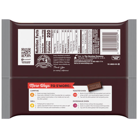 Hershey's, Milk Chocolate Candy Bars, 6 Ct.