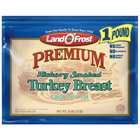 Land O'Frost Premium Hickory Smoked Turkey Breast, 16 oz - Water Butlers