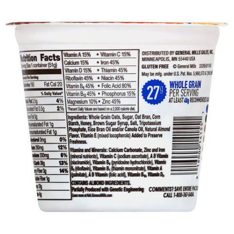 Honey Nut Cheerios Cereal Cup 1.8 oz - Water Butlers