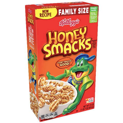 Kellogg's Honey Smacks Family Size 23 oz - Water Butlers