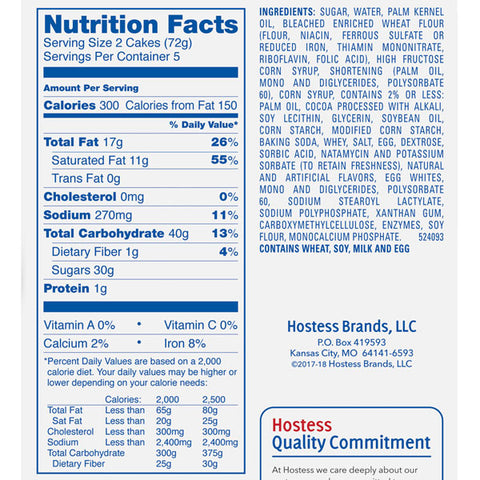 Hostess Chocolate Ding Dongs, 10 Count